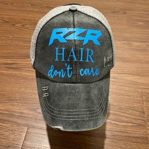 Women's 'RZR Hair Don't Care' Hook/Loop Laced Strapback Hat Polaris